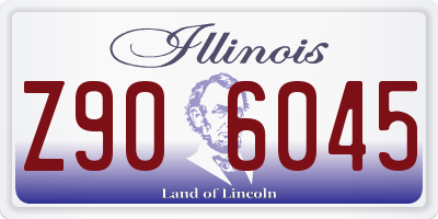 IL license plate Z906045