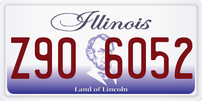 IL license plate Z906052