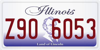 IL license plate Z906053