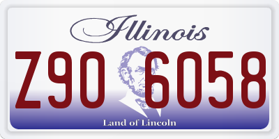 IL license plate Z906058