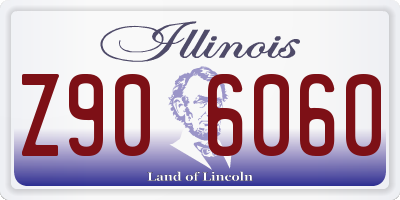 IL license plate Z906060