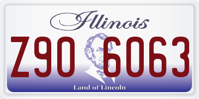 IL license plate Z906063