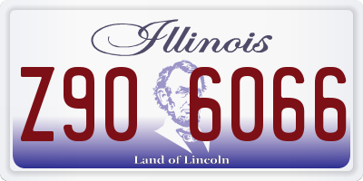 IL license plate Z906066