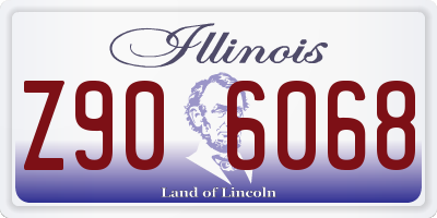 IL license plate Z906068