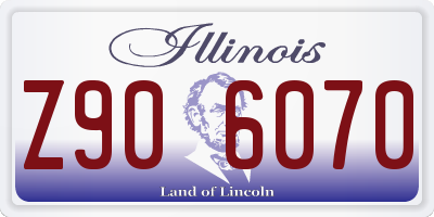IL license plate Z906070