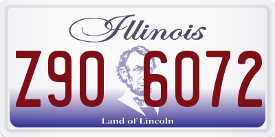 IL license plate Z906072