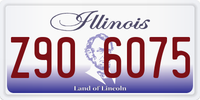 IL license plate Z906075