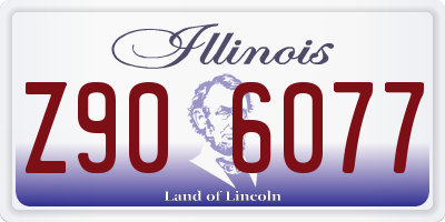 IL license plate Z906077