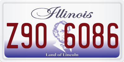 IL license plate Z906086
