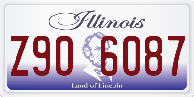 IL license plate Z906087