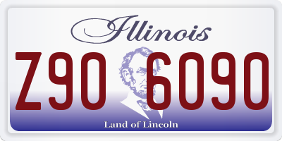 IL license plate Z906090