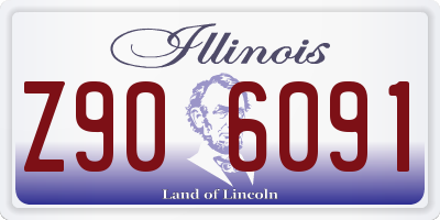 IL license plate Z906091