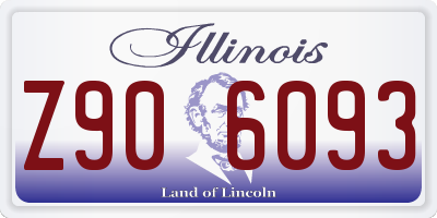 IL license plate Z906093