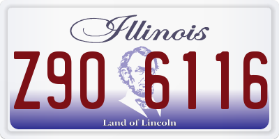 IL license plate Z906116
