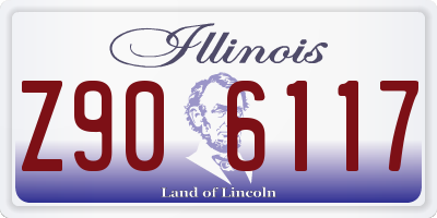 IL license plate Z906117