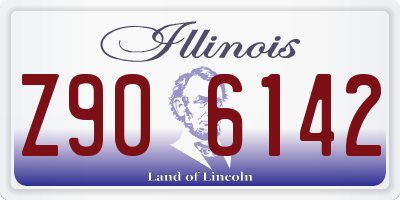 IL license plate Z906142