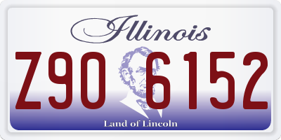 IL license plate Z906152