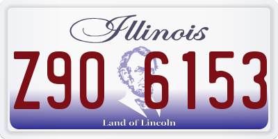 IL license plate Z906153