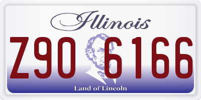 IL license plate Z906166