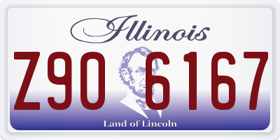 IL license plate Z906167