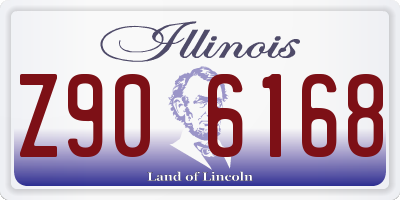 IL license plate Z906168