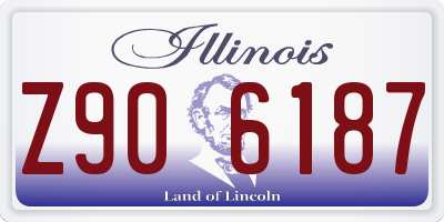 IL license plate Z906187