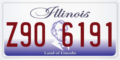 IL license plate Z906191