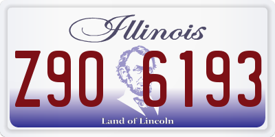 IL license plate Z906193