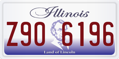 IL license plate Z906196