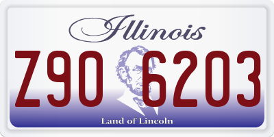 IL license plate Z906203