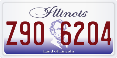 IL license plate Z906204