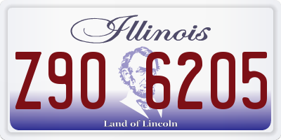 IL license plate Z906205
