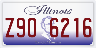 IL license plate Z906216