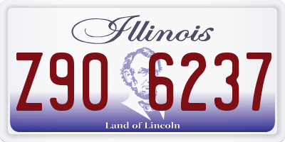 IL license plate Z906237