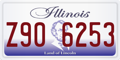 IL license plate Z906253