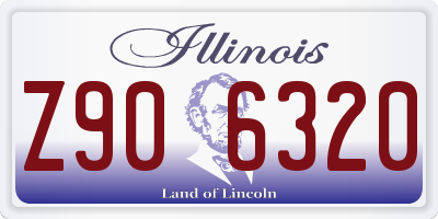 IL license plate Z906320