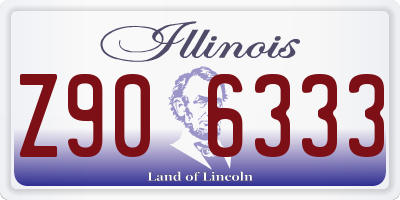 IL license plate Z906333