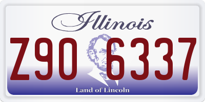 IL license plate Z906337