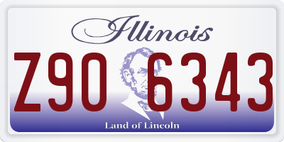 IL license plate Z906343