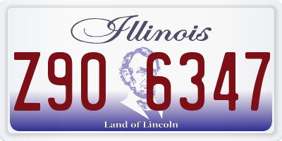 IL license plate Z906347