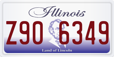 IL license plate Z906349