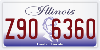 IL license plate Z906360