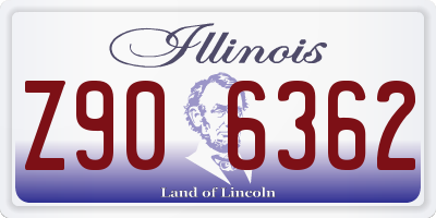 IL license plate Z906362