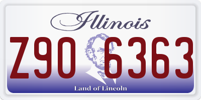 IL license plate Z906363