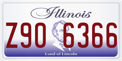 IL license plate Z906366