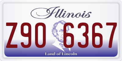 IL license plate Z906367