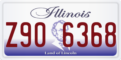 IL license plate Z906368