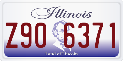 IL license plate Z906371