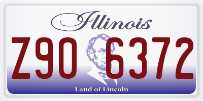 IL license plate Z906372