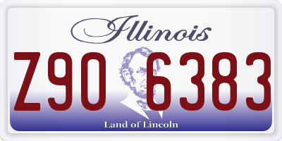 IL license plate Z906383
